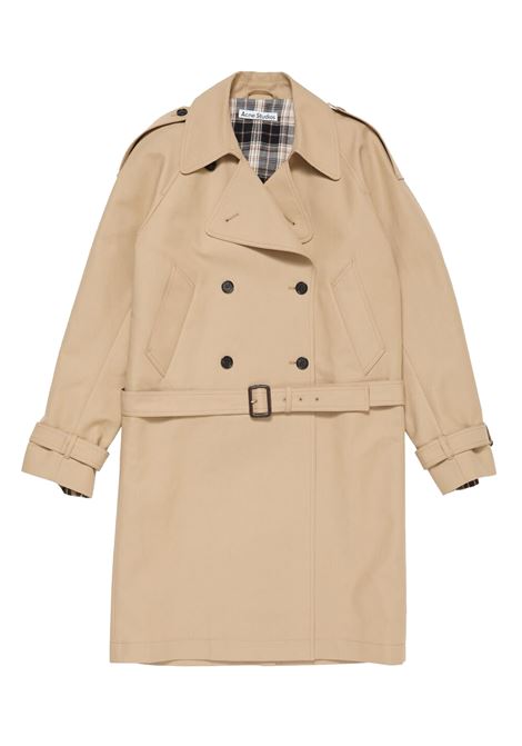 cappotto trench satin unisex beige ACNE STUDIOS | A90683AEK